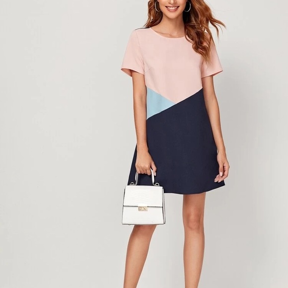 Dresses & Skirts - Blocked Multicolor Dress :)